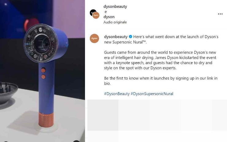 Dyson presenta un nuovo asciugacapelli